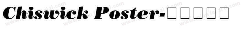 Chiswick Poster字体转换